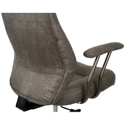 Кресло АКЛАС Булат R-SR (Иск. замша 02 Dark gray)