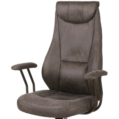 Кресло АКЛАС Булат R-SR (Иск. замша 02 Dark gray)