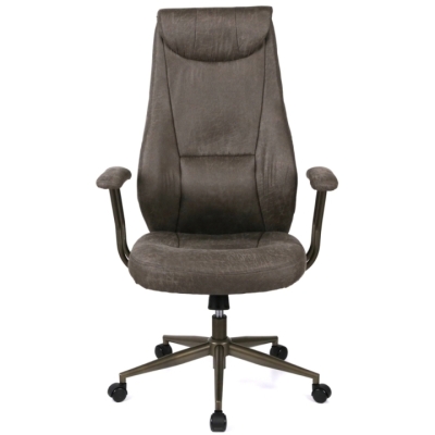 Кресло АКЛАС Булат R-SR (Иск. замша 02 Dark gray)