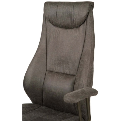 Кресло АКЛАС Булат R-SR (Иск. замша 02 Dark gray)