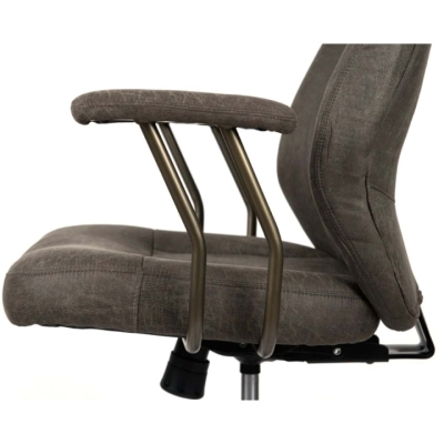 Кресло АКЛАС Булат R-SR (Иск. замша 02 Dark gray)