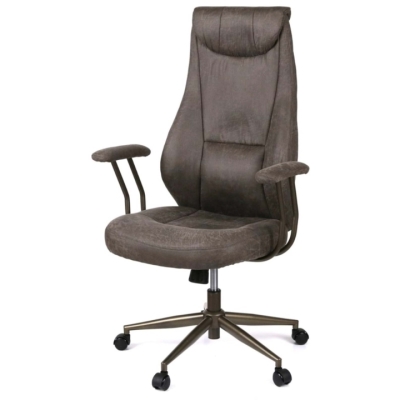 Кресло АКЛАС Булат R-SR (Иск. замша 02 Dark gray)