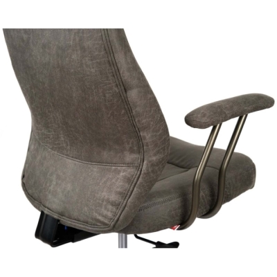 Кресло АКЛАС Булат R-SR (Иск. замша 02 Dark gray)