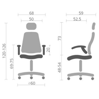 Кресло геймерское АКЛАС Погин Tilt (PU Black)