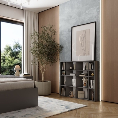 Стеллаж открытый Art in Head 2 Light Графит серый 1200*1000*160 (LT14070000000)