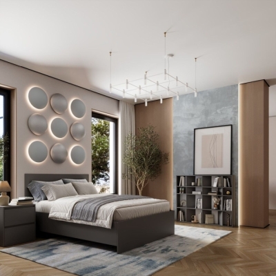 Стеллаж открытый Art in Head 2 Light Графит серый 1200*1000*160 (LT14070000000)