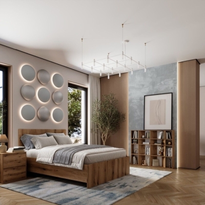 Стеллаж открытый Art in Head 2 Light Дуб эвок прибрежный 1200*1000*160 (LT14100000000)