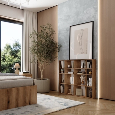 Стеллаж открытый Art in Head 2 Light Дуб эвок прибрежный 1200*1000*160 (LT14100000000)