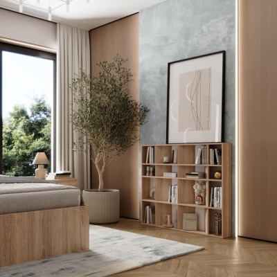 Стеллаж открытый Art in Head 2 Light Дуб сонома светлый 1200*1000*160 (LT14130000000)