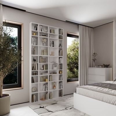 Стеллаж открытый Art in Head 1+2 Light Белый бриллиант 1200*2460*160 (LT130100000001)