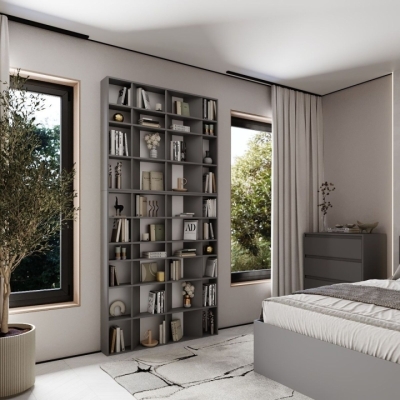 Стеллаж открытый Art in Head 1+2 Light Графит серый 1200*2460*160 (LT130700000001)