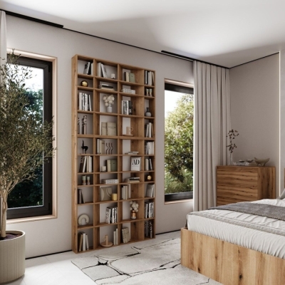 Стеллаж открытый Art in Head 1+2 Light Дуб эвок прибрежный 1200*2460*160 (LT131000000001)