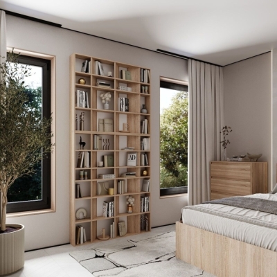 Стеллаж открытый Art in Head 1+2 Light Дуб сонома светлый 1200*2460*160 (LT131300000001)