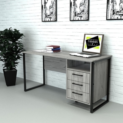 Офисный стол лофт СПЛХ-3-1 (600x1390x750) Хортица Гамма стиль (V23274)