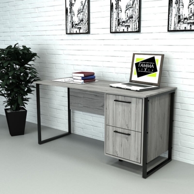 Офисный стол лофт СПЛХ-5-1 (600x1390x750) Хортица Гамма стиль (V23284)