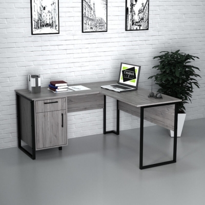 Офисный стол лофт СУЛХ-4-1 (1400x1400x750) Хортица Гамма стиль (V23319)