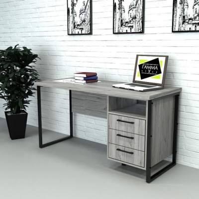Офисный стол лофт СПЛХ-3 (600x1390x765) Хортица Гамма стиль (V23271)