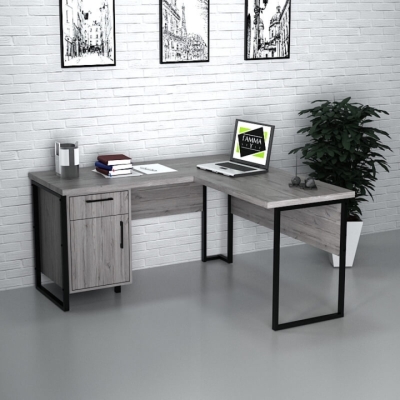 Офисный стол лофт СУЛХ-4 (1200x1400x765) Хортица Гамма стиль