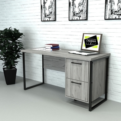 Офисный стол лофт СПЛХ-5 (600x1600x765) Хортица Гамма стиль (V23282)