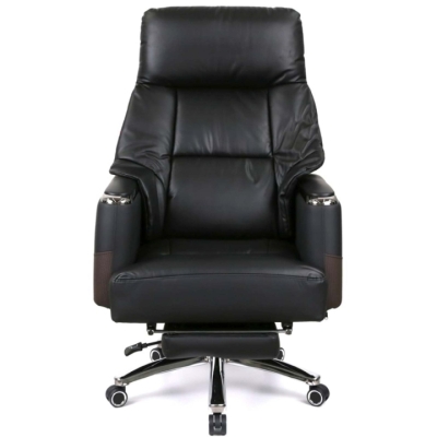 Кресло АКЛАС Осавул (Кожа LC-A Black/PU Black)