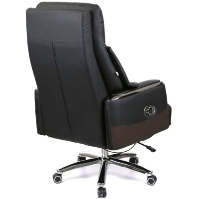 Кресло АКЛАС Осавул (Кожа LC-A Black/PU Black)