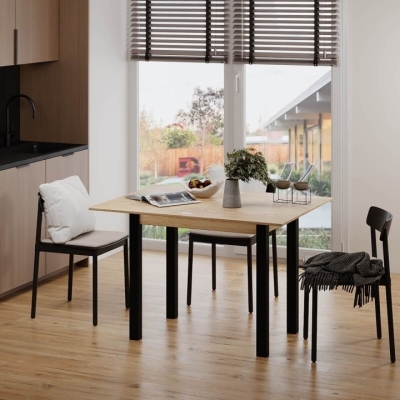 Стол-трансформер Art in Head Dinner 900x750x600 Дуб Арена светлый / Венге (TB15262600200)