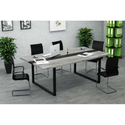 Конференц стол для переговоров КСЛХ-1/36 (2050x1100x765) Файервуд Гамма стиль