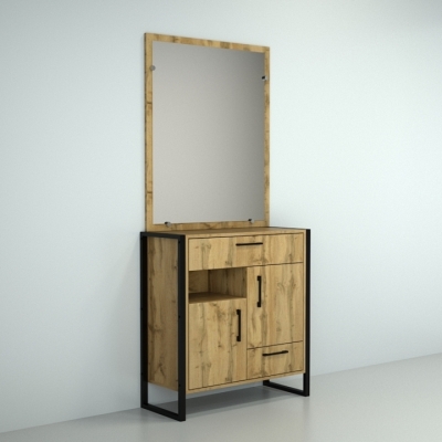  Зеркало ЛЗ-3 Дуб Аппалачи (20x580x660) Гамма стиль (V23370) 