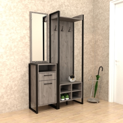 Прихожая ПЛХ-6 Хортица (350x1320x1900) Гамма стиль (V23377)