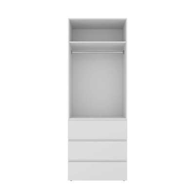Шкаф распашной с антресолью №2 Art In Head Light 800x2600x500 Белый бриллиант (A2LT12010000000)