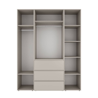 Шкаф распашной комбинированный с антресолью №1 Art in Head Light 1600х2500х500 Кашемир (A1LTK0114000000)