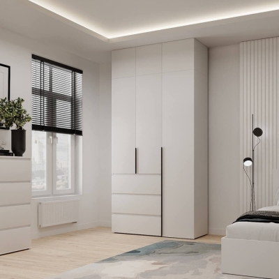 Купить Шкаф распашной комбинированный с антресолью №2 Art in Head Light 1200х2500х500 Белый бриллиант (A1LTK021000000). Фото