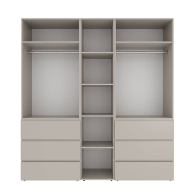 Шкаф распашной комбинированный с антресолью №3 Art in Head Light 2000х2500х500 Кашемир (A1LTK0314000000)