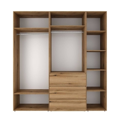 Шкаф распашной комбинированный с антресолью №4 Art in Head Light 2000х2500х500 Дуб Эвок прибрежный (A1LTK0410000000)