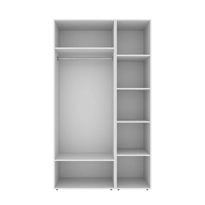 Шкаф распашной комбинированный с антресолью №12 Art in Head Light 1200х2500х500 Белый бриллиант (A1LTK0121000000)