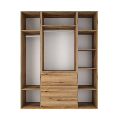Шкаф распашной комбинированный с антресолью №1 Art in Head Light 1600х2600х500 Дуб Эвок прибрежный (A2LTK0110000000)