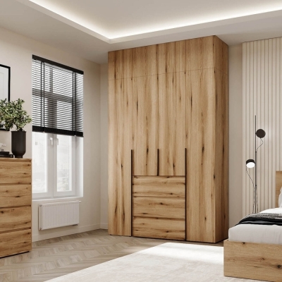 Купить Шкаф распашной комбинированный с антресолью №1 Art in Head Light 1600х2600х500 Дуб Эвок прибрежный (A2LTK0110000000). Фото