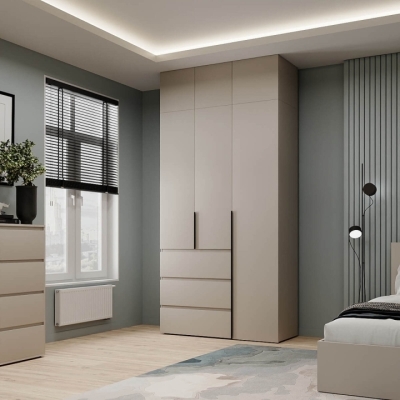 Шкаф распашной комбинированный с антресолью №2 Art in Head Light 1200х2600х500 Кашемир (A2LTK0214000000)