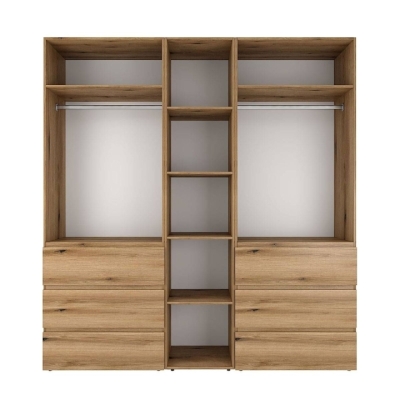 Шкаф распашной комбинированный с антресолью №3 Art in Head Light 2000х2600х500 Дуб Эвок прибрежный (A2LTK0310000000)