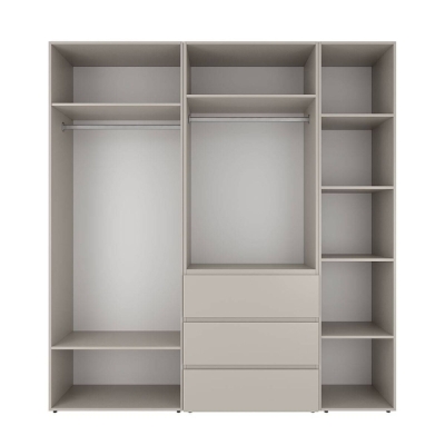 Шкаф распашной комбинированный с антресолью №4 Art in Head Light 2000х2600х500 Кашемир (A2LTK0414000000)
