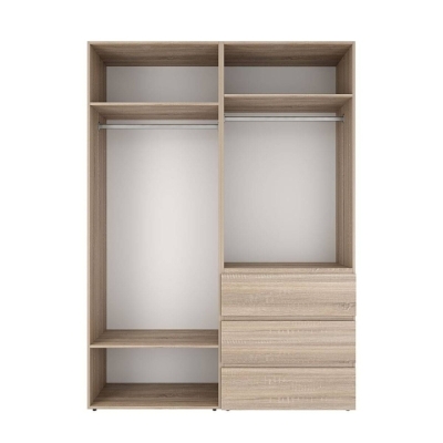 Шкаф распашной комбинированный с антресолью №5 Art in Head Light 1600х2600х500 Дуб Сонома светлая (A2LTK0513000000)
