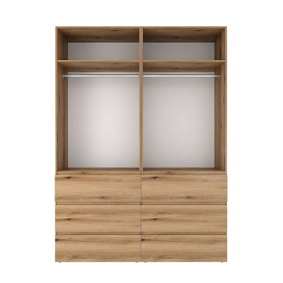 Шкаф распашной комбинированный с антресолью №10 Art in Head Light 1600х2600х500 Дуб Эвок прибрежный (A2LTK01010000000)
