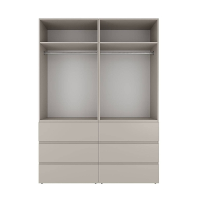 Шкаф распашной комбинированный с антресолью №10 Art in Head Light 1600х2600х500 Кашемир (A2LTK01014000000)