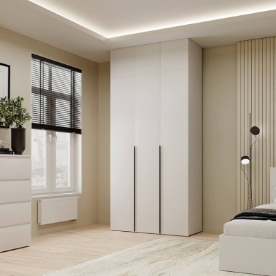 Шкаф распашной комбинированный с антресолью №12 Art in Head Light 1200х2600х500 Белый бриллиант (A2LTK0121000000)