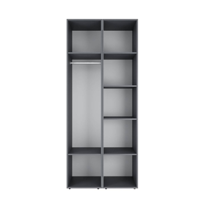 Шкаф распашной комбинированный с антресолью №13 Art in Head Light 800х2600х500 Графит серый (A2LTK0137000000)