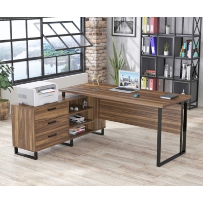 Стол руководителя Нотариус Loft Design Орех Модена
