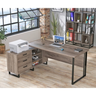Стол руководителя Нотариус Loft Design Дуб Палена