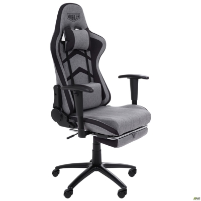 Кресло VR Racer Textile Craft серый/черный