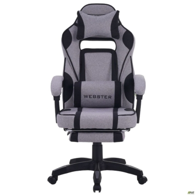 Кресло геймерское VR Racer Textile Webster Cерый/черный