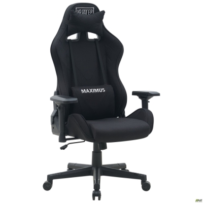Кресло VR Racer Textile Maximus ткань черная/черный